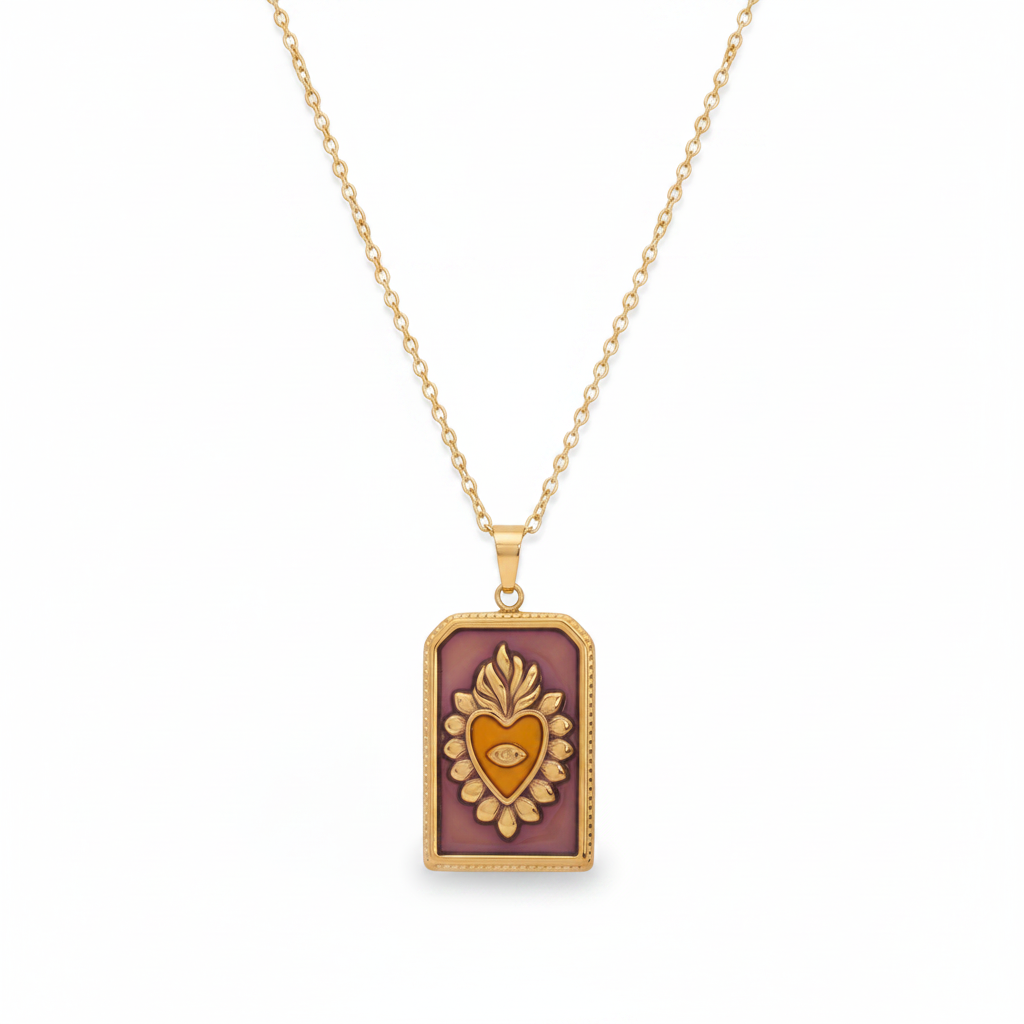 Amore Necklace- Purple