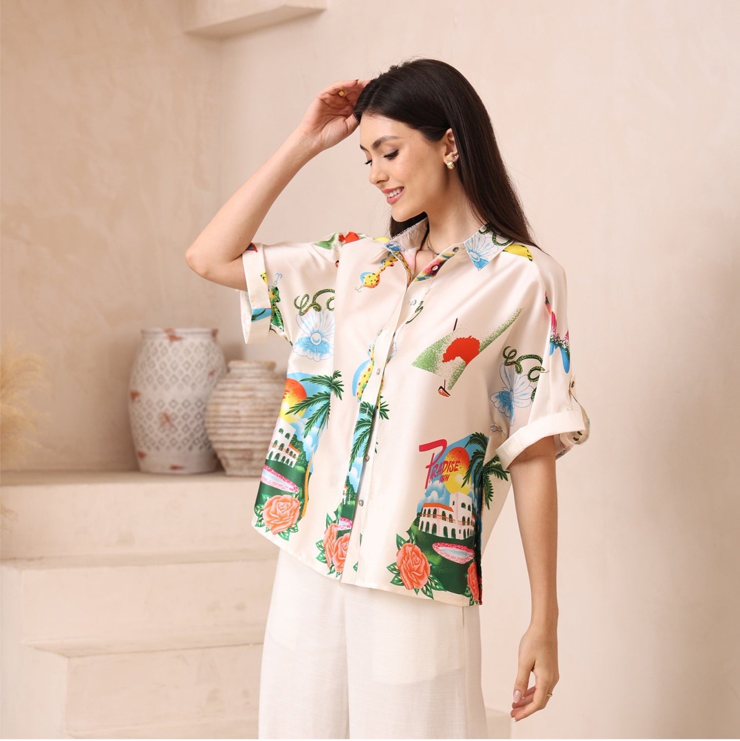 Palm Haven Relaxed Shirt