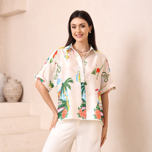 Palm Haven Relaxed Shirt