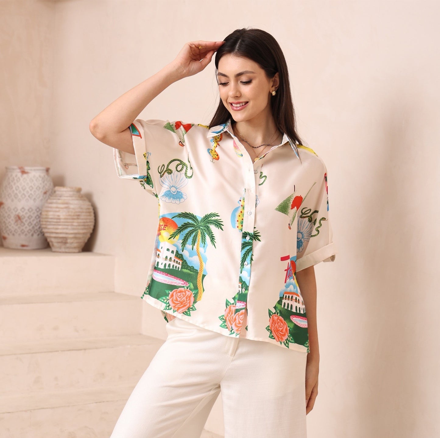 Palm Haven Relaxed Shirt